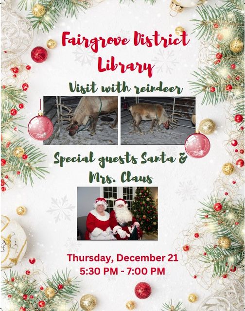 to the Fairgrove District Library — Fairgrove District Library